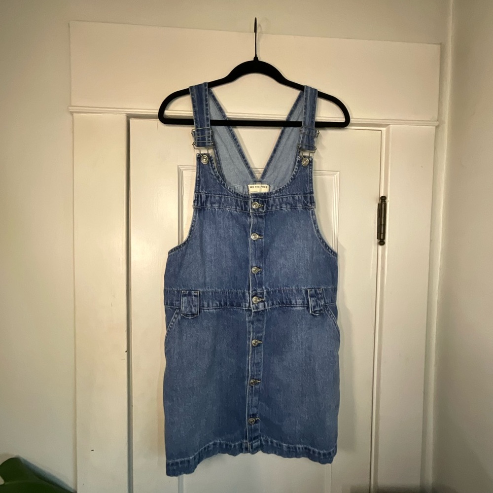We The Free Edie Denim Skirtall Dress